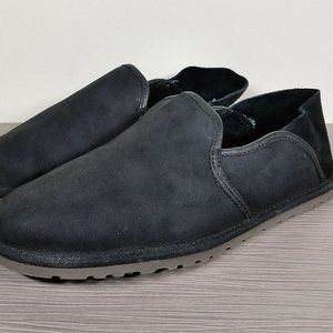 UGG Cooke Slipper, Black leather, Mens Size 8 / 40.5
